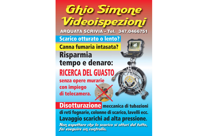 Videoispezioni con video camera per disotturazioni Videoispezioni con video camera per disotturazioni