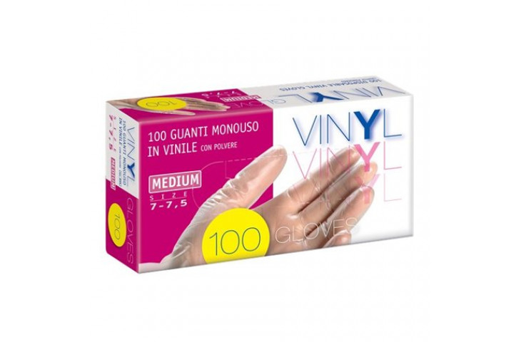 Guanti in vinile icoguanti - l - bianco trasparente - evl vinyl l (conf.100) Guanti in vinile icoguanti - l - bianco trasparente - evl vinyl l (conf.100)