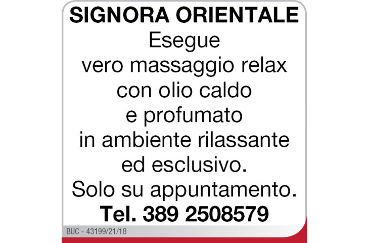 Signora orientale Signora orientale