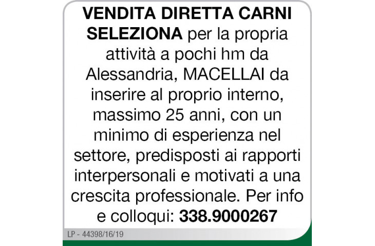 Vendita diretta carni seleziona Vendita diretta carni seleziona