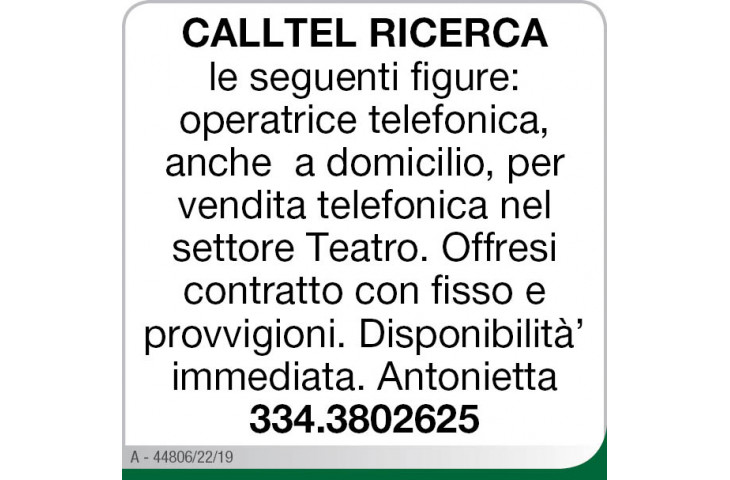Calltel ricerca Calltel ricerca