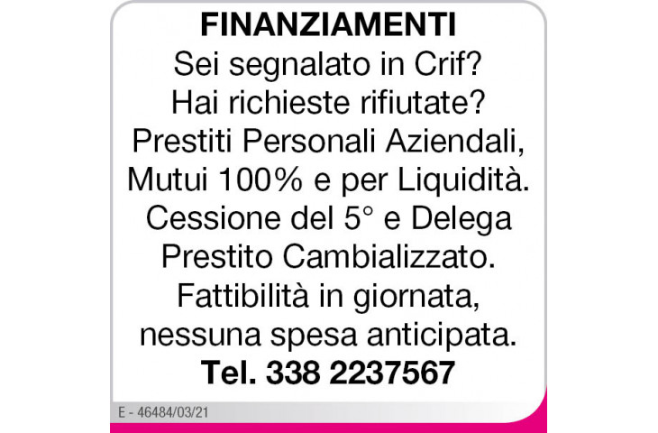 Finanziamenti Finanziamenti