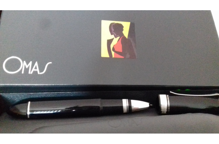 Penna stilografica omas 360 m rb blue ht Penna stilografica omas 360 m rb blue ht